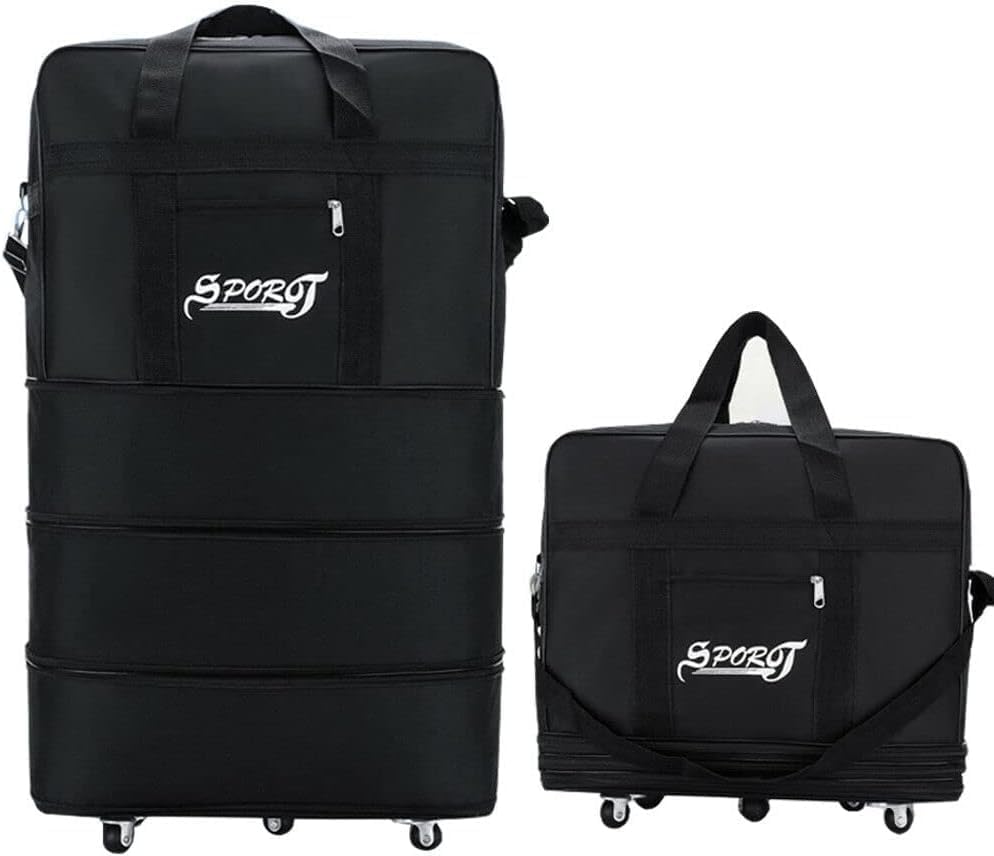 32'' Expandable Rolling Duffle Bag, Waterproof Aviation Luggage