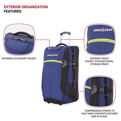 SwissGear Extra Large Rolling Duffel Bag Blue/Green