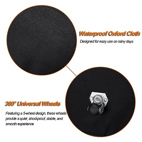 32'' Expandable Rolling Duffle Bag, Waterproof Aviation Luggage