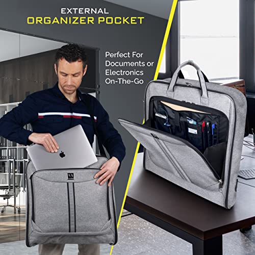 Exclusive Gray Carry-On Garment Bag for Aviation Travel