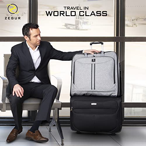 Exclusive Gray Carry-On Garment Bag for Aviation Travel