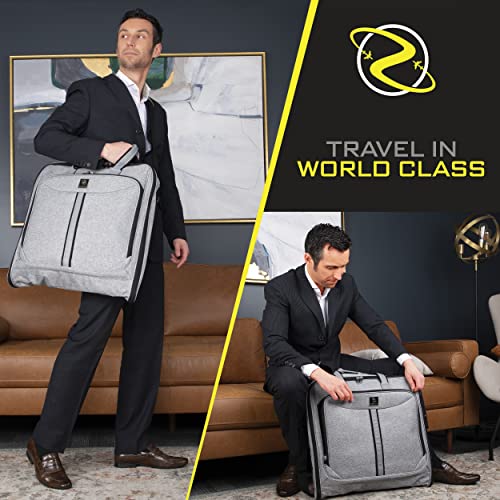 Exclusive Gray Carry-On Garment Bag for Aviation Travel