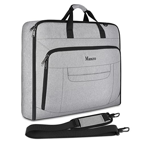 Mancro Travel Garment Bags, Waterproof Suit Carrier - Grey
