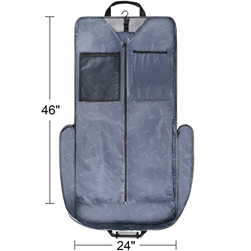 Mancro Travel Garment Bags, Waterproof Suit Carrier - Grey