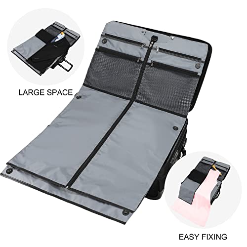 Modoker 2-in-1 Black Rolling Garment Bag