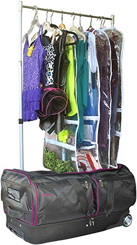 EcoGear 28" Rolling Dance Garment Rack Duffel