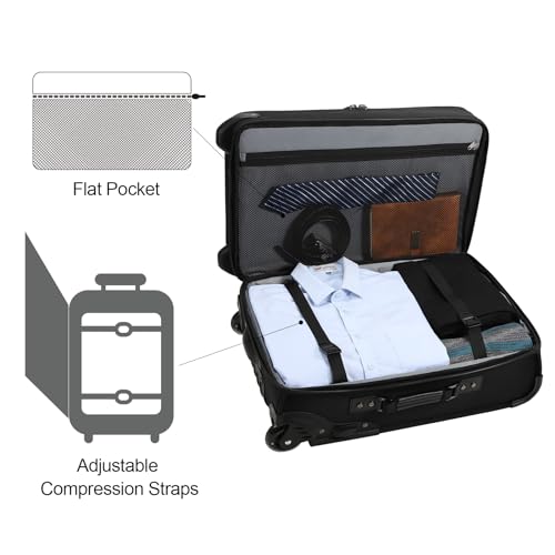 Modoker 2-in-1 Black Rolling Garment Bag