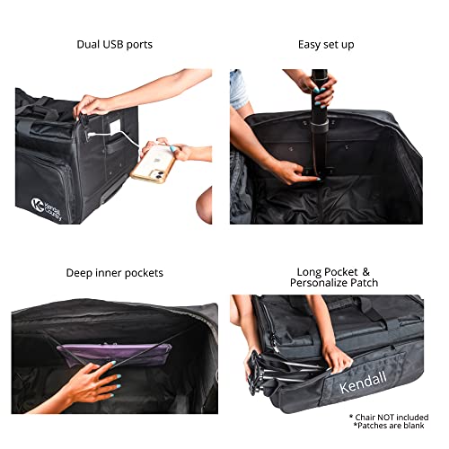 Aviation Dance Bag with Rack - Collapsible Rolling Duffel