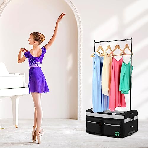 Portable Dance Bag with Rolling Garment Rack