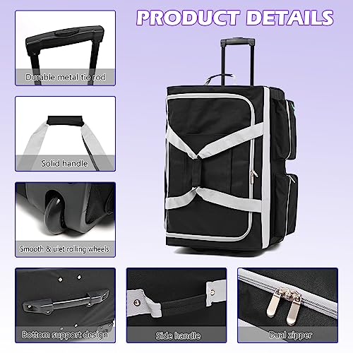 Portable Dance Bag with Rolling Garment Rack