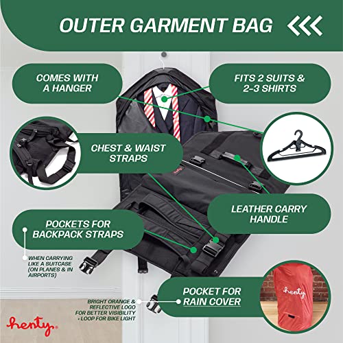 Henty Copilot Backpack - Convertible Travel Suitcase Dress Bag