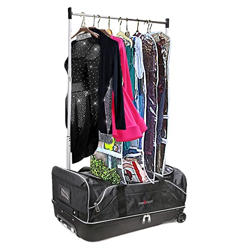 Aviation Rolling Duffel Bag with Garment Rack (28in-Grey)