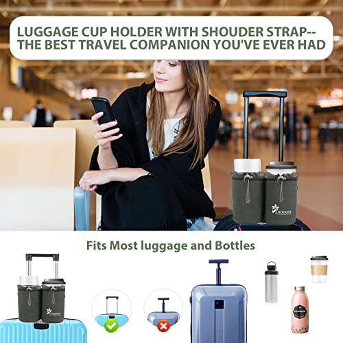 Aviation Travel Cup Bag with Strap, Thermal Insulation