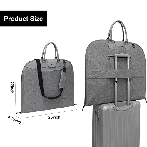 Modoker 2 in 1 Hanging Suit Bag, Grey
