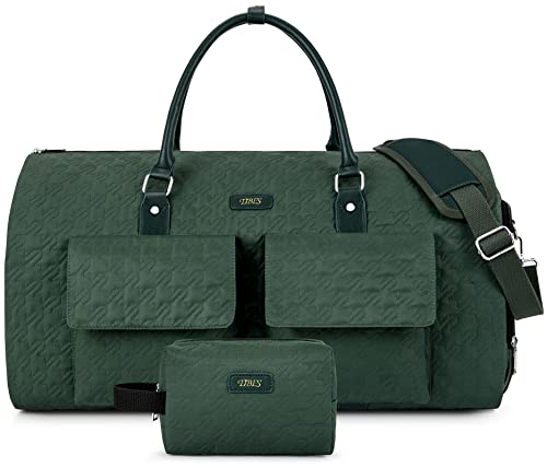 Convertible Travel Garment Bag with Toiletry Bag - H-Green