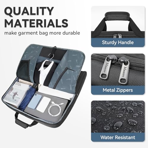 Aviation Travel Garment Bag - Black, Large Size