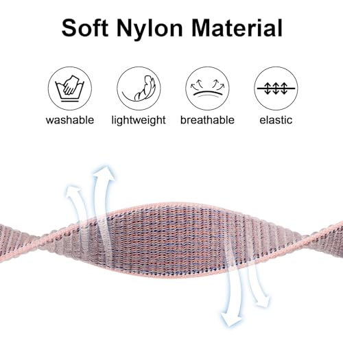 Nylon AirTag Bracelet - 2 Pack, Adjustable Wristband