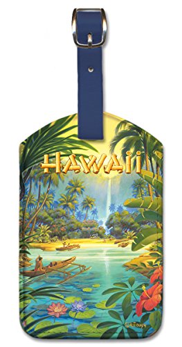 Aloha Hawaii Leatherette Luggage Tag by Erickson