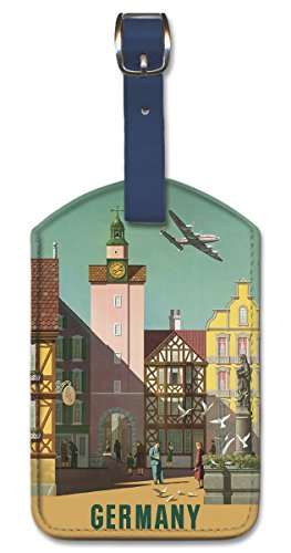 Germany Leatherette Luggage Tag by S. Greco