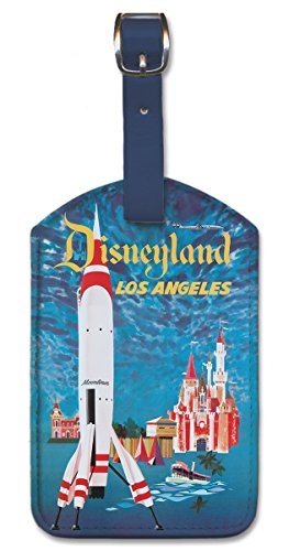 David Klein Disneyland Leatherette Luggage Baggage Tag