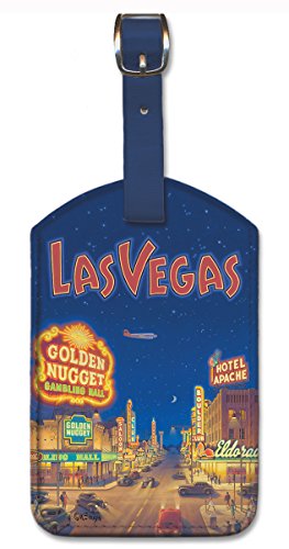 Las Vegas Luggage Tag by Kerne Erickson