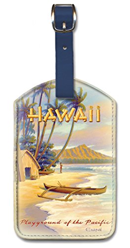 Erickson Playground Pacific Leatherette Luggage Baggage Tag