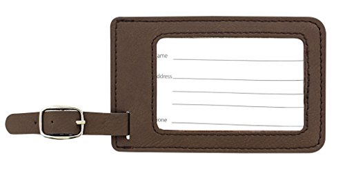 Personalized Leatherette Luggage Tags- Custom Aviation Gifts