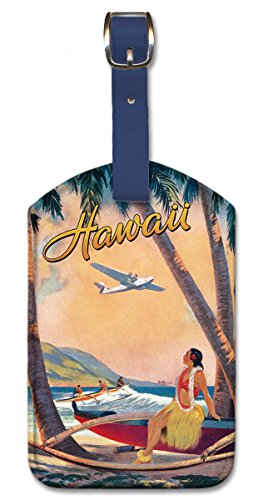 Hawaii Fantasy Leatherette Luggage Tag by Pacifica Island
