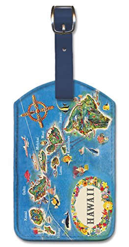 Hawaiian Leatherette Luggage Tag by Pacifica Island Art