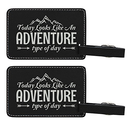 Adventure Travel Luggage Tags 2-Pack for Women