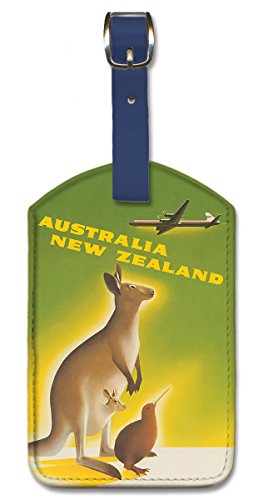 Ewart Australia New Zealand Aviation Leatherette Luggage Tag