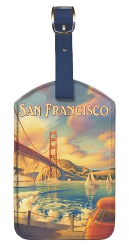 San Francisco Leatherette Luggage Tag by Erickson