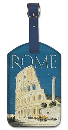 Hugh Casson Rome Luggage Tag by Pacifica Island Art