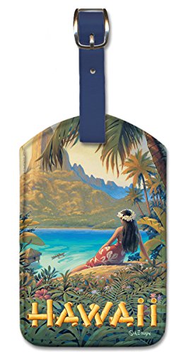 Hawaii by Kerne Erickson Leatherette Luggage Tag
