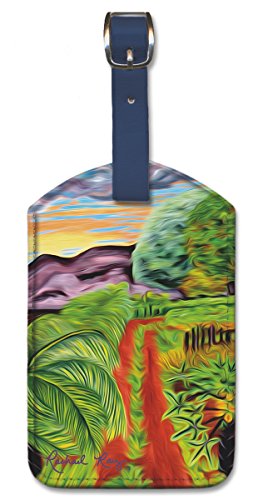 Papaya Farm Leatherette Luggage Baggage Tag - Aviation