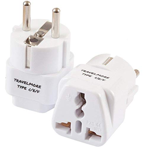 European Travel Adapter Plug for Multiple European Outlets