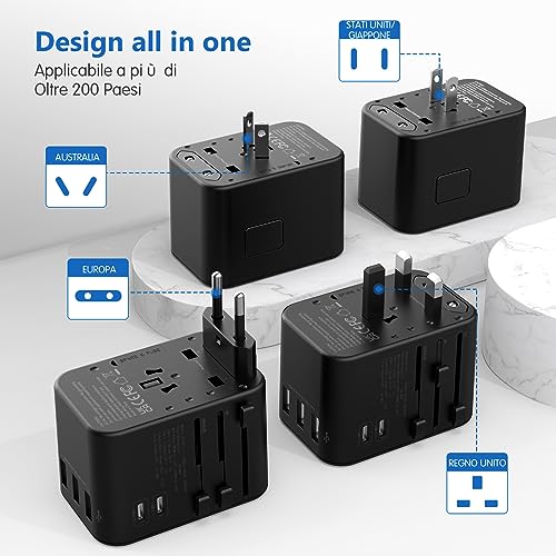 Redagod Universal International Travel Adapter with USB Ports
