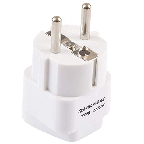 European Travel Adapter Plug for Multiple European Outlets