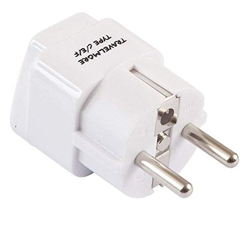 European Travel Adapter Plug for Multiple European Outlets