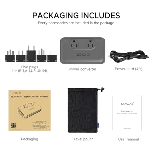 Aviation Voltage Converter with USB Quick Charger