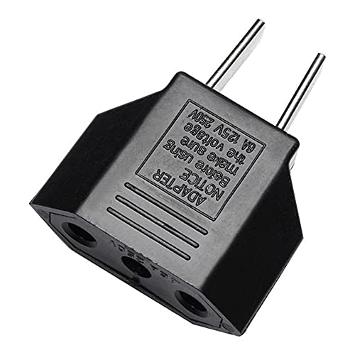 ALINNA EU to US Travel Plug Adapter (3 Pack)