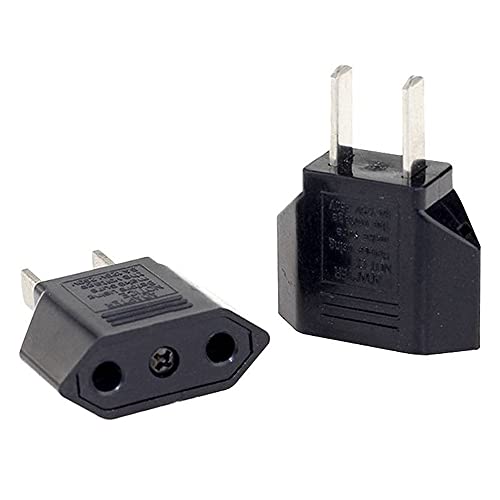 ALINNA EU to US Travel Plug Adapter (3 Pack)