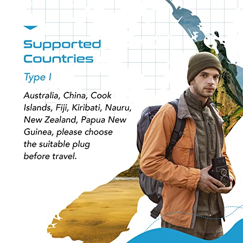 Australia & China Travel Adapter - Ultra Compact & Lightweight