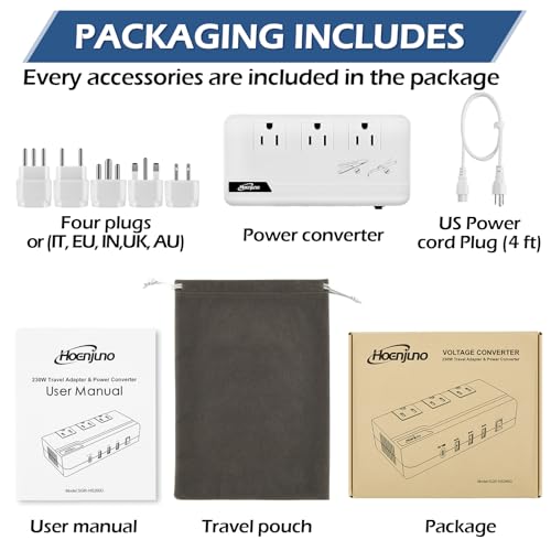 International Travel Adapter with 18W PD USB-C