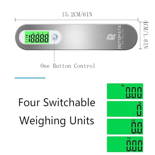 Portable Digital Travel Scale with Overweight Alert