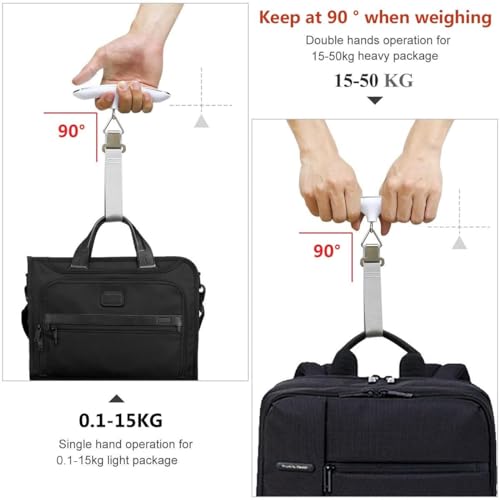 Portable Digital Travel Scale with Overweight Alert