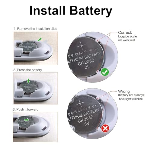 Portable Digital Travel Scale with Overweight Alert