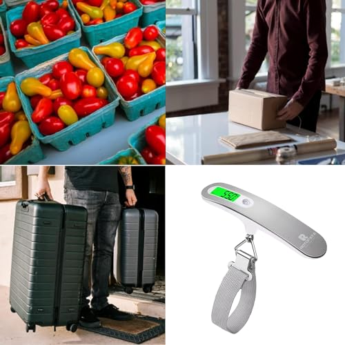 Portable Digital Travel Scale with Overweight Alert