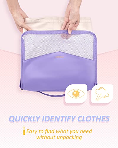 Aviation Travel Packing Cubes Set with Shoe Bag