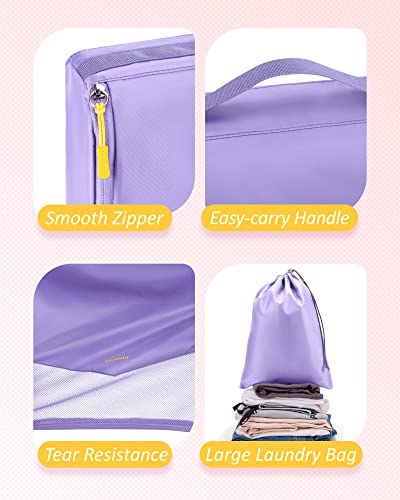 Aviation Travel Packing Cubes Set with Shoe Bag